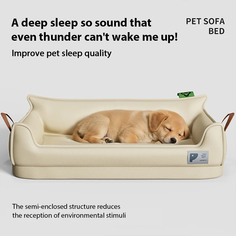 Orthopedic Leather Dog Bed 6