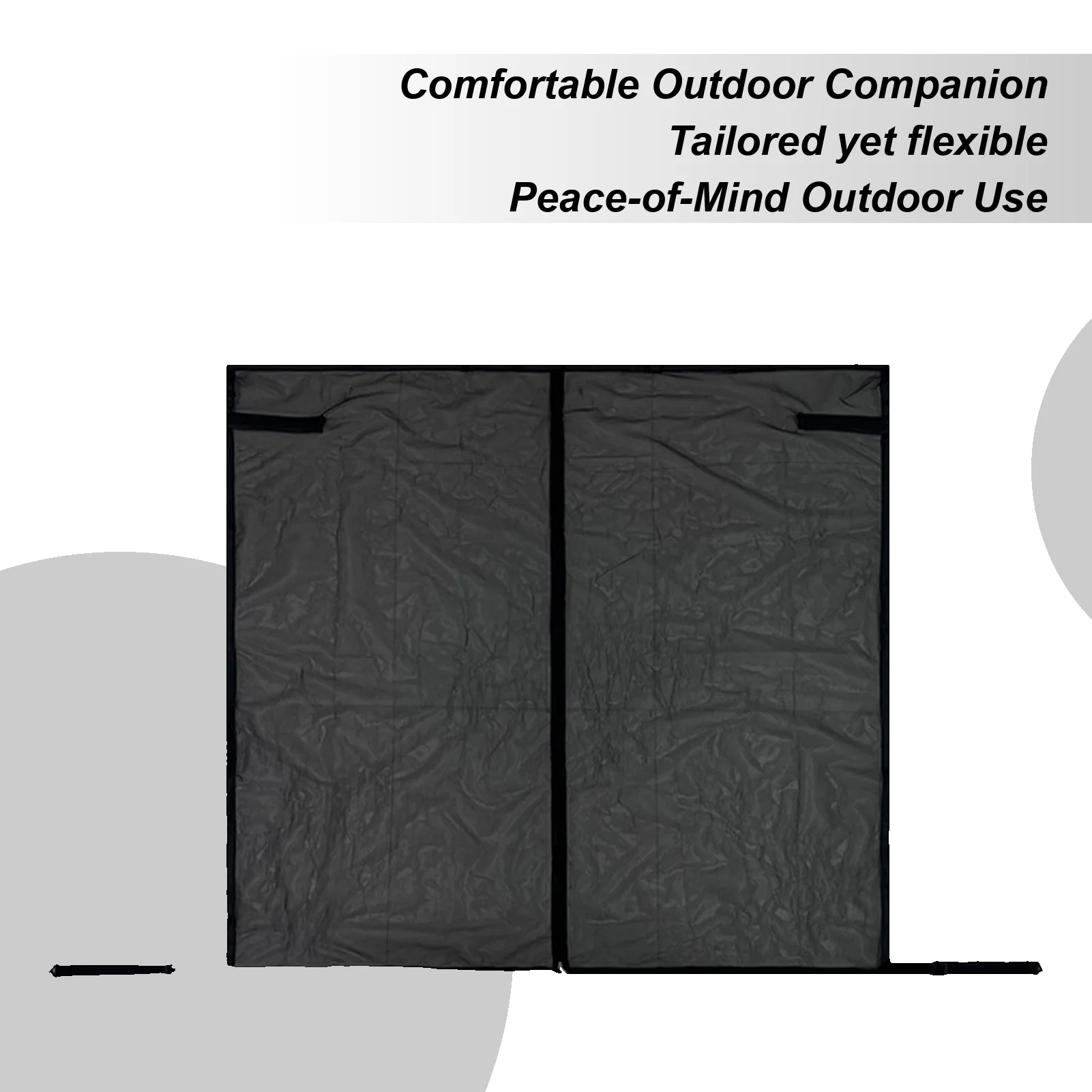 Car Tailgate Mesh Screen Magnetic Breathable Tent SUV Rear Window Protection Screen For Van Truck Trailer Tailgating Overlanding