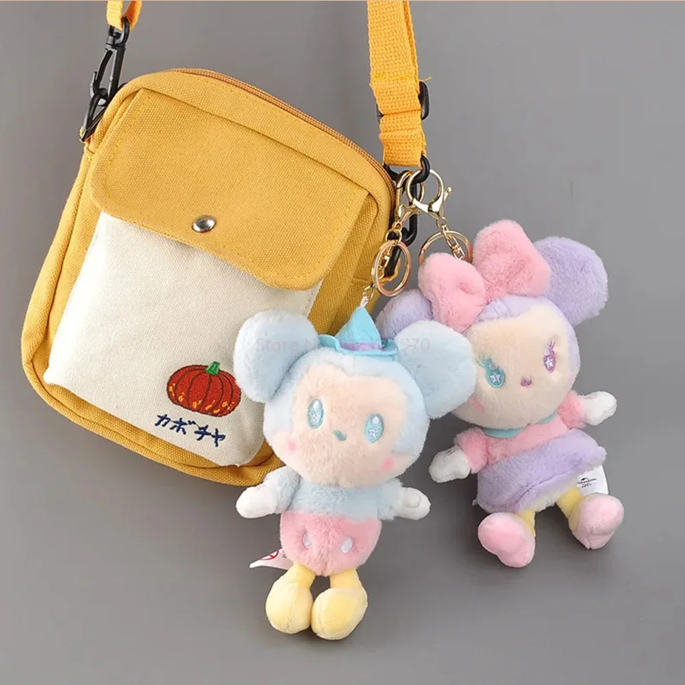 LLavero de juguete de muñeco de peluche de la serie Disney Mickey Mouse Dream, colgante de mochila elegante a la moda, decoraciones colgantes, regalos para niños