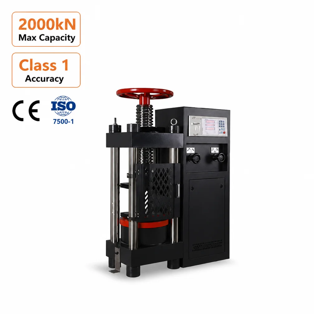 Digital Display Concrete Mechanical Property Tests Force Measurement Compressive Testing Machine Dongxin YES-2000B Model