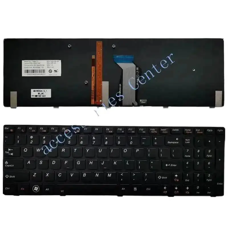 

Новая клавиатура для Ideapad Y580A Y580N Y580NT США с подсветкой 25207372 25203130 и