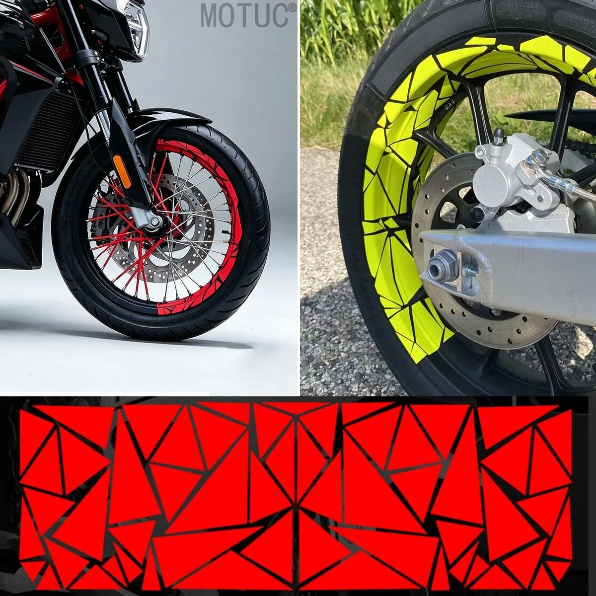 Hexagonal Honeycomb Reflective Motorcycle Stickers Waterproof Vinyl Decals DIY Decor for Helmet Fuel Tank Scooter Body