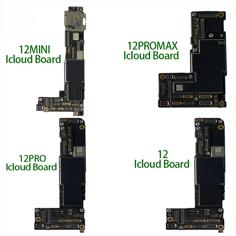 Motherboard iCloud For iPhone 12 12mini 12Promax 12Pro Lock Power On Logic Board LCD Testing Repair Skill Practice  Mainboard