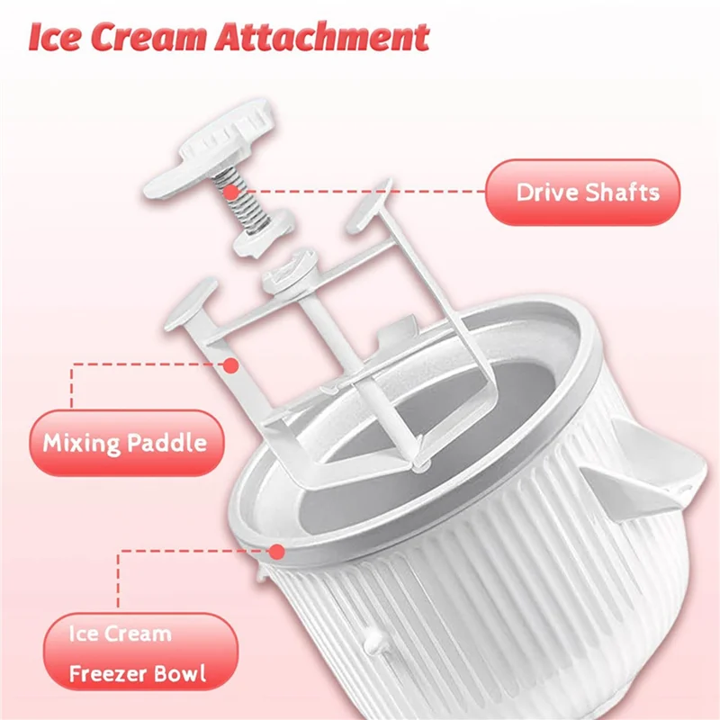 

A99G-Ice Cream Maker Parts For Kitchenaid,Ice Cream Drive Attachment For Kitchenaid, Fit For Kitchenaid Ice Cream Maker Parts