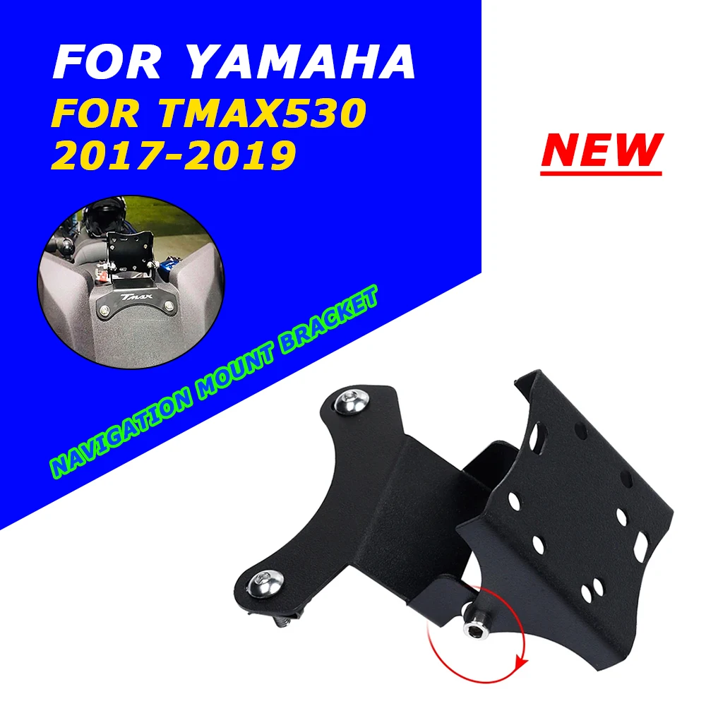 Motorcycle Accessories Mobile Phone GPS Navigation Plate Bracket Windshield Stand For Yamaha TMAX530 TMAX T-MAX 530 2017 - 2019