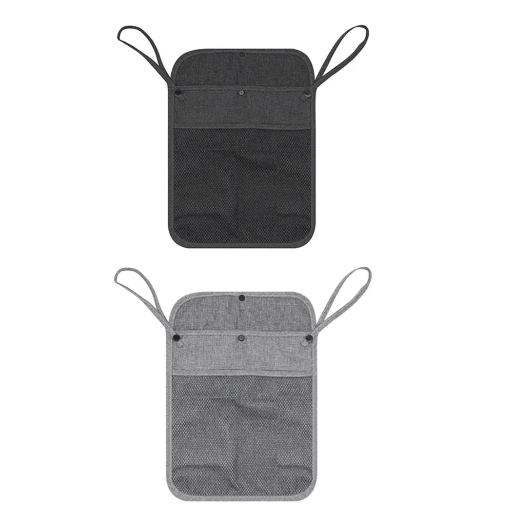 

2Pcs Multifunctional Baby Stroller Mesh Bags Hanging Bag Double Pockets Mommy Organizers Large Capacity Perspective