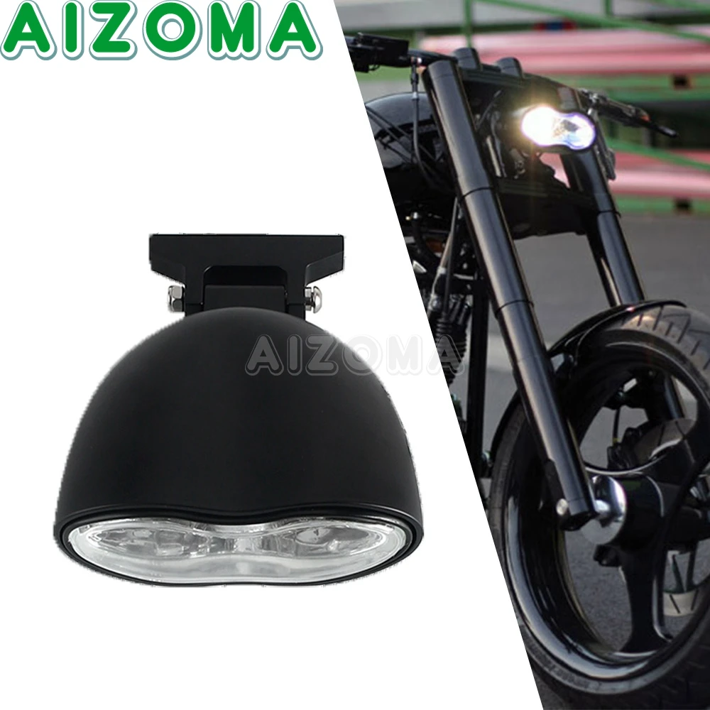 

Retro Head Light Motorcycle High Low Beam Headlight Oval Wave Twin Front Headlamp For Yamaha YZF-R VMAX Tenere Tracer TMAX NMAX