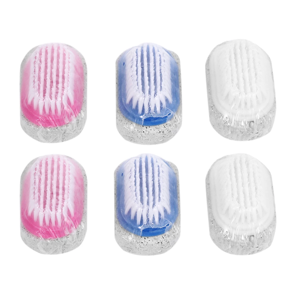 

6 Pcs Foot Beauty Brush Callus Stone Remover Double Side File Natural Pumice Feet Exfoliating Scrubber Nail Tool