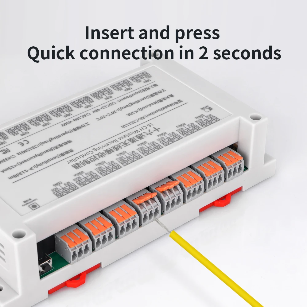 433mhz DC 12V  24V   16CH  RF Wireless Remote Control switch   1000 m  Agriculture security industry control 10A relay