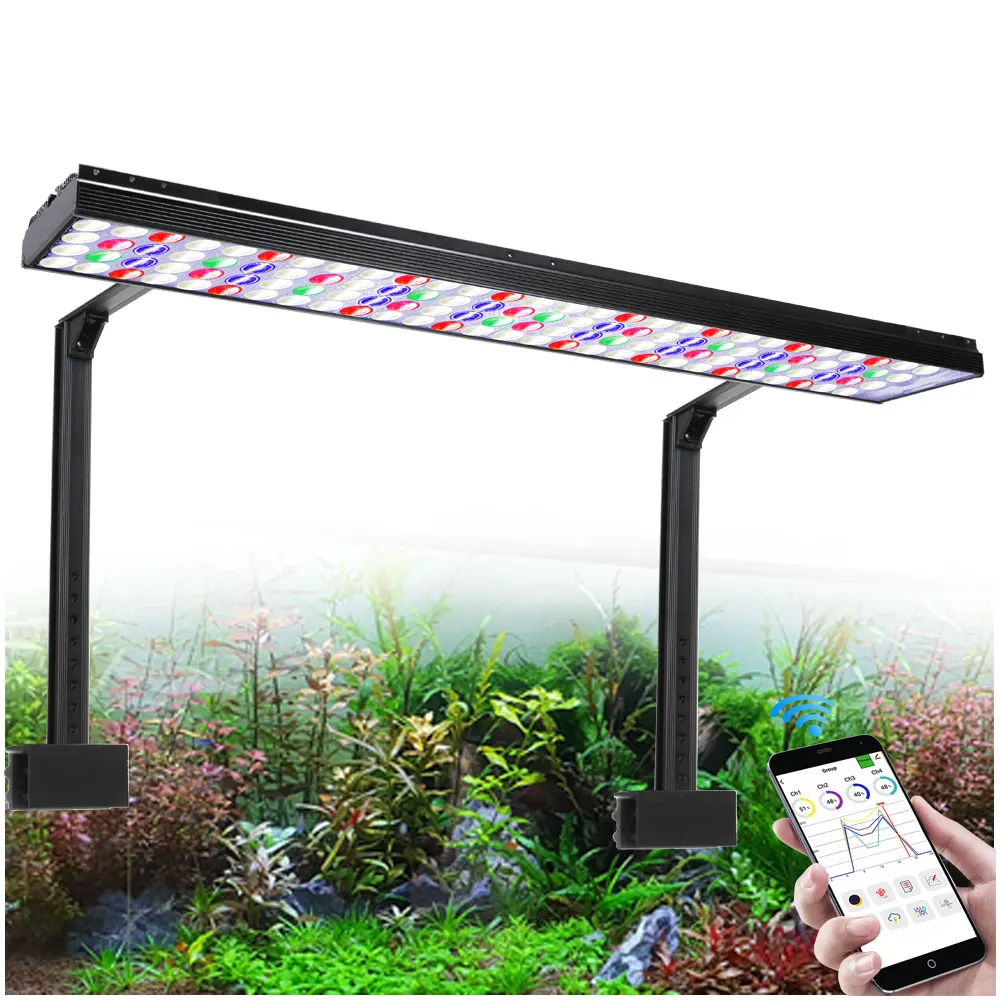 

PopBloom H75 WiFi Freshwater Aquarium Light, APP Programmable Aquarium Lamp for 90cm/36" Freshwater Plants Fish Tank LED
