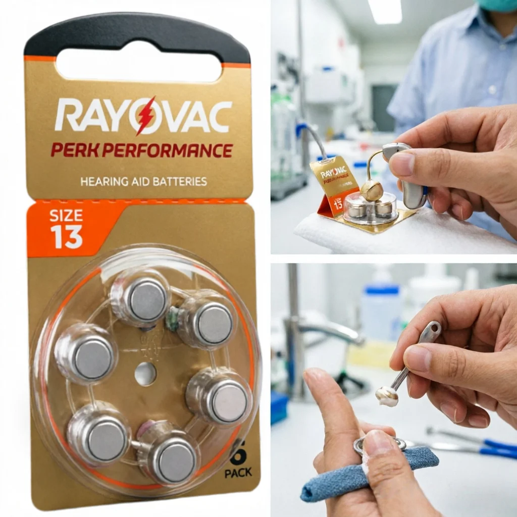 Baterías para audífonos A13 13A P13 PR48 Rayovac Peak UK, batería de zinc y aire de 1,45 V para audífonos CIC BTE, amplificador de sonido, 6-60 unidades