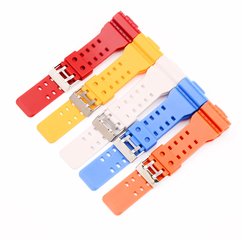 Strap Accessories Resin strap watch case for GA GD GLS GAX-110 100 120 140 unisex Outdoor sports strap Waterproof 16mm