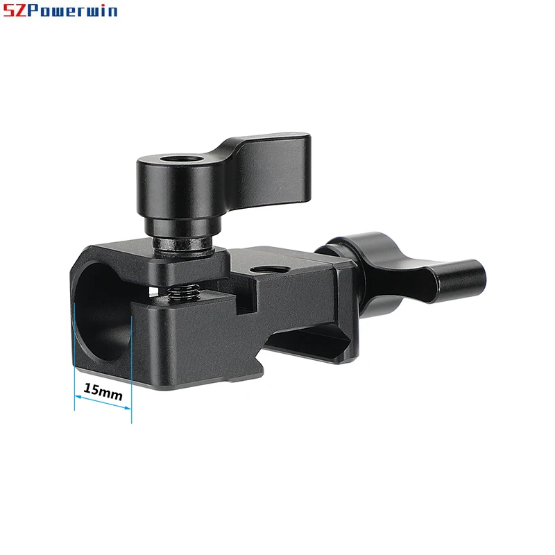 Quick Release NATO Rail Clamp with 15mm Single Rod Holder Camera Photography Accessories Fits NATO Rails and 15mm Rod Pipe