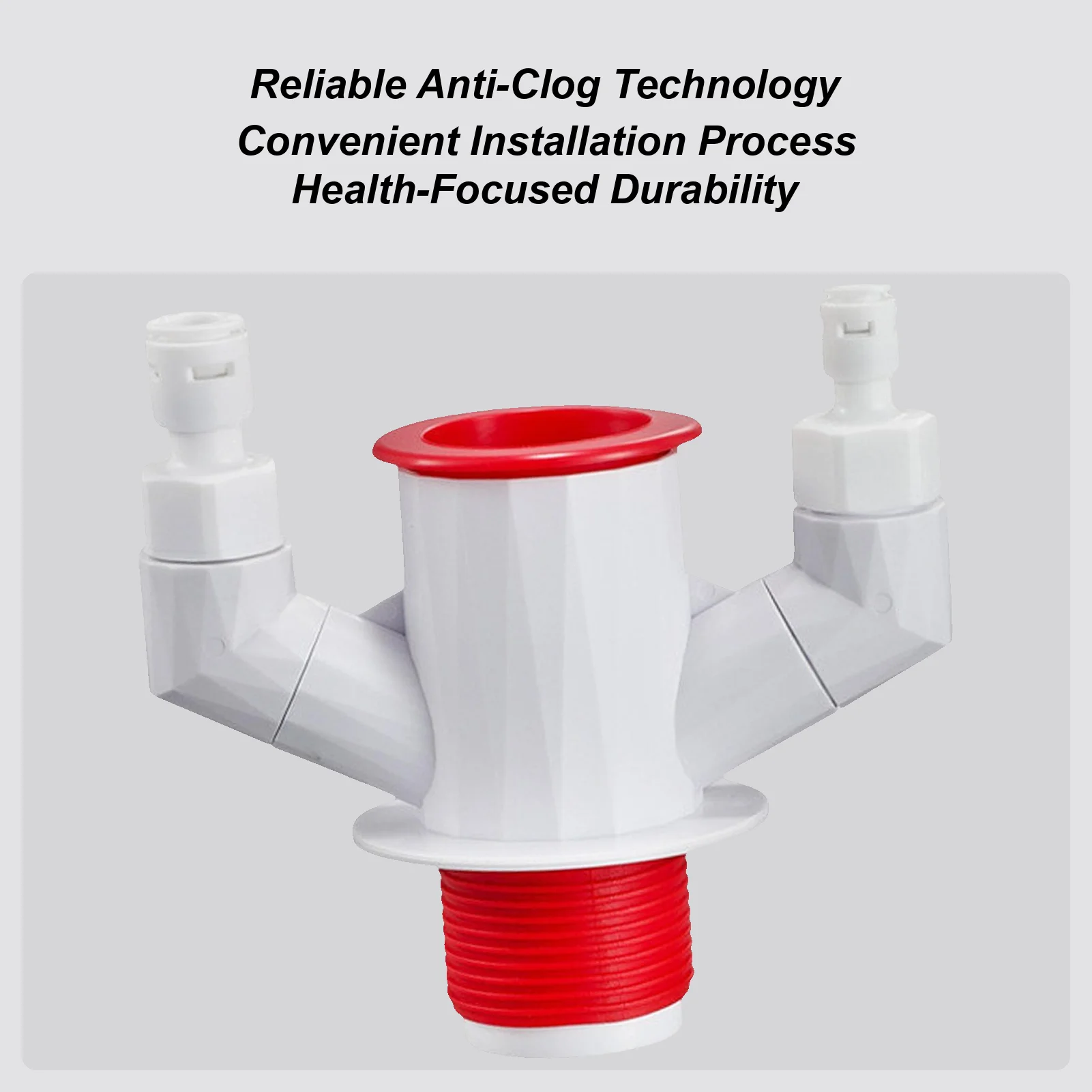 

Floor Drain Pipe Tees 3-Way Multi-Use Accessories Sewer Filter Deodorizer For Family Friends Indoor Washroom Bathroom Sink