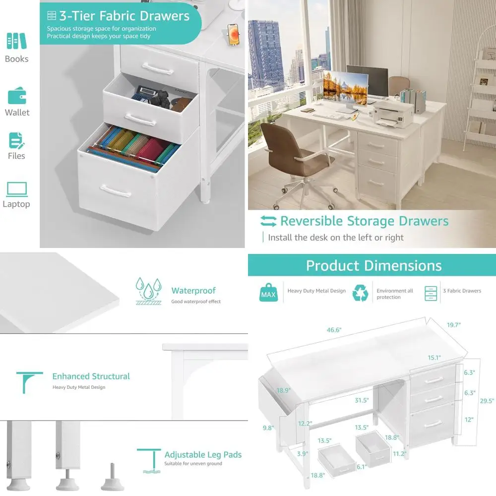 Modern 47 White Com… - image