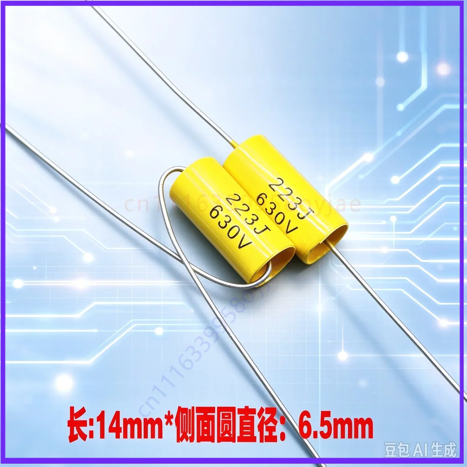 for CBB MKP 223 22nf 0.022uf 630v 2J Axial Audio Coupling Non-polar Film Capacitor  50pcs