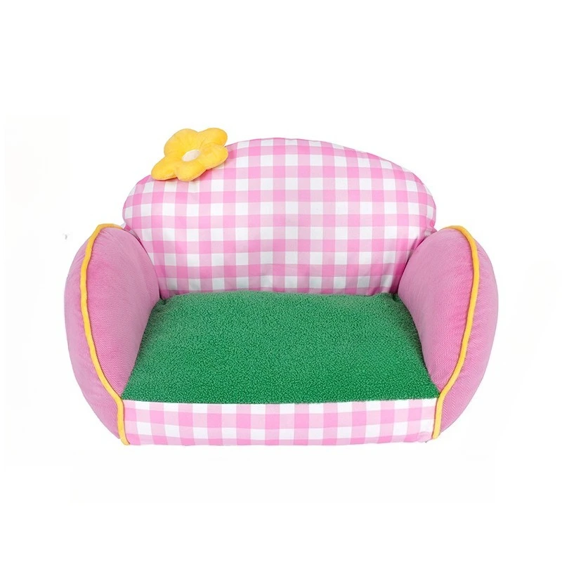 

Colorful flower pet sofa kennel universal in all seasons removable and washable kennel cat litter multi-cat available cat