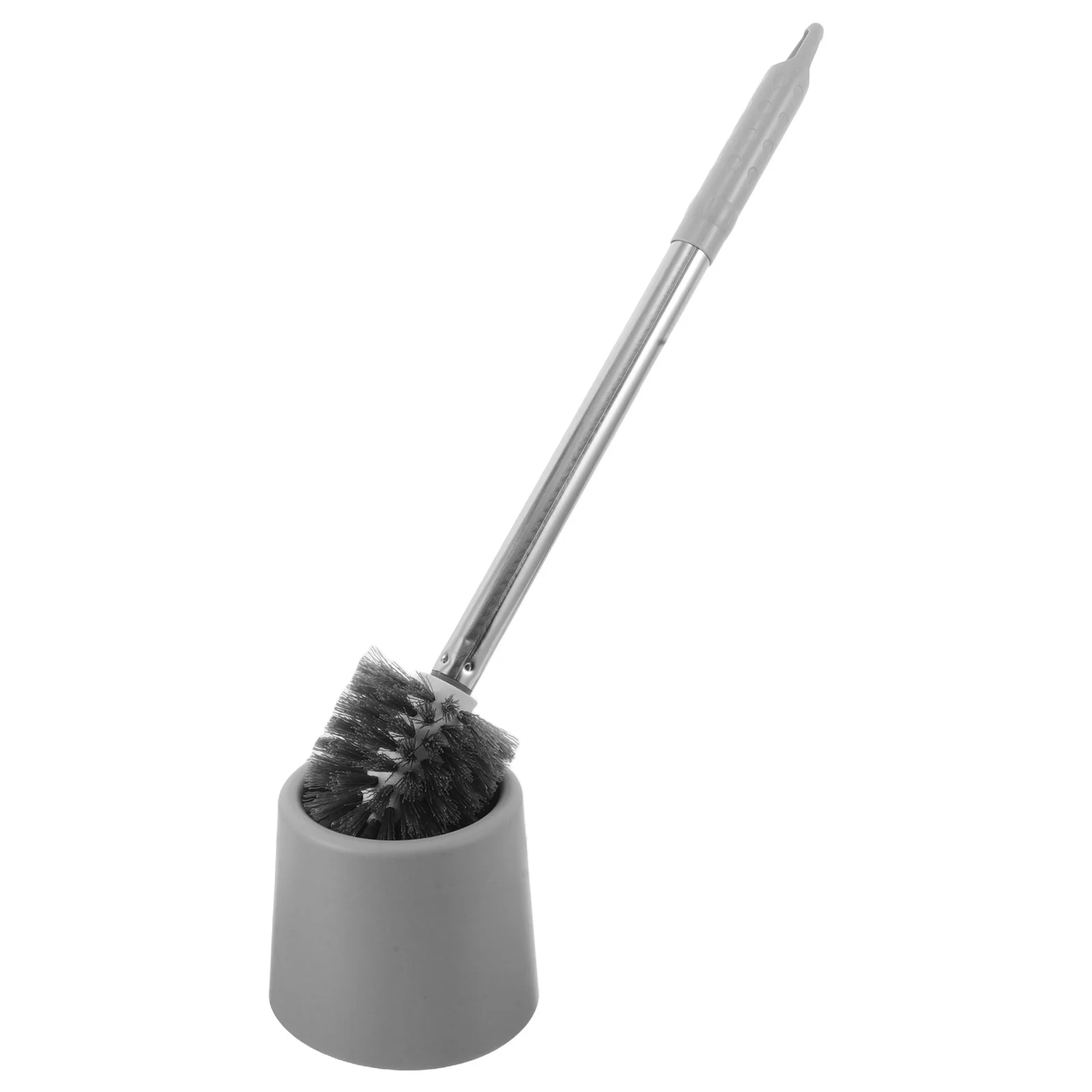 1 مجموعة فرشاة المرحاض مجموعة تصميم الزاوية الميتة مقبض طويل رئيس مستدير البلاستيك الحمام تنظيف فرشاة حامل قاعدة مستلزمات المنزل