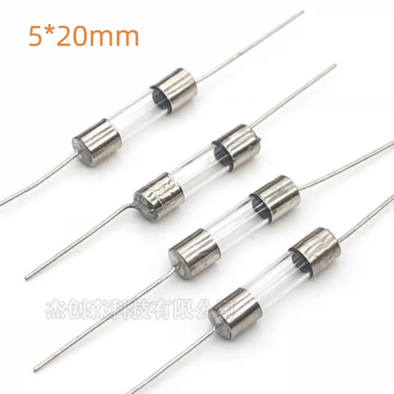 

10X DIP Glass Fuse Tube 5*20mm 1A 2A 3A 5A 10A 12A 15A 250V PIN Ceramic Fuse 3.15A 6.3A