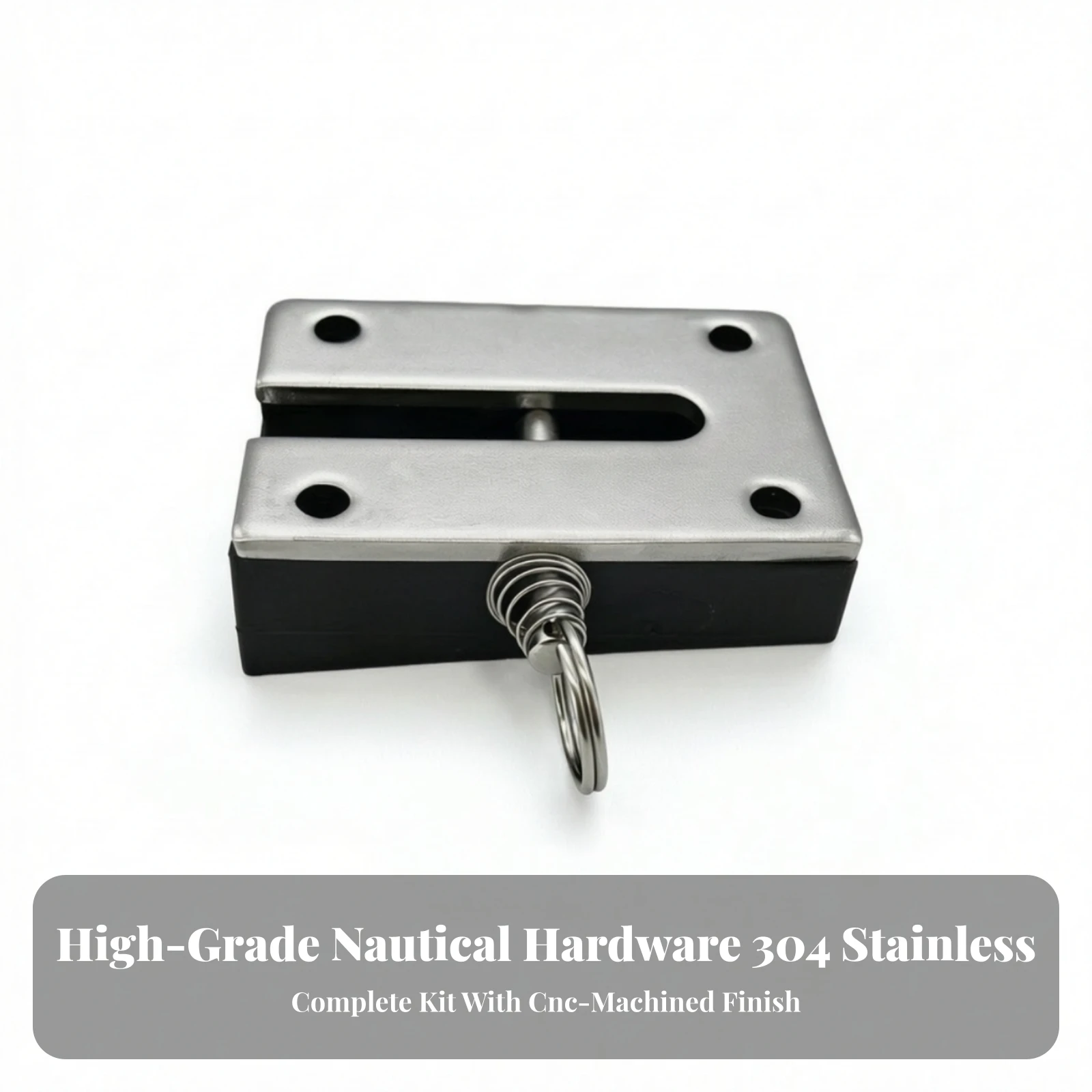 Transom Ladder Bracket Stainless Steel Dive Ladder Bracket Spring Loaded Heavy Duty for Boat Owners, Swim Platform