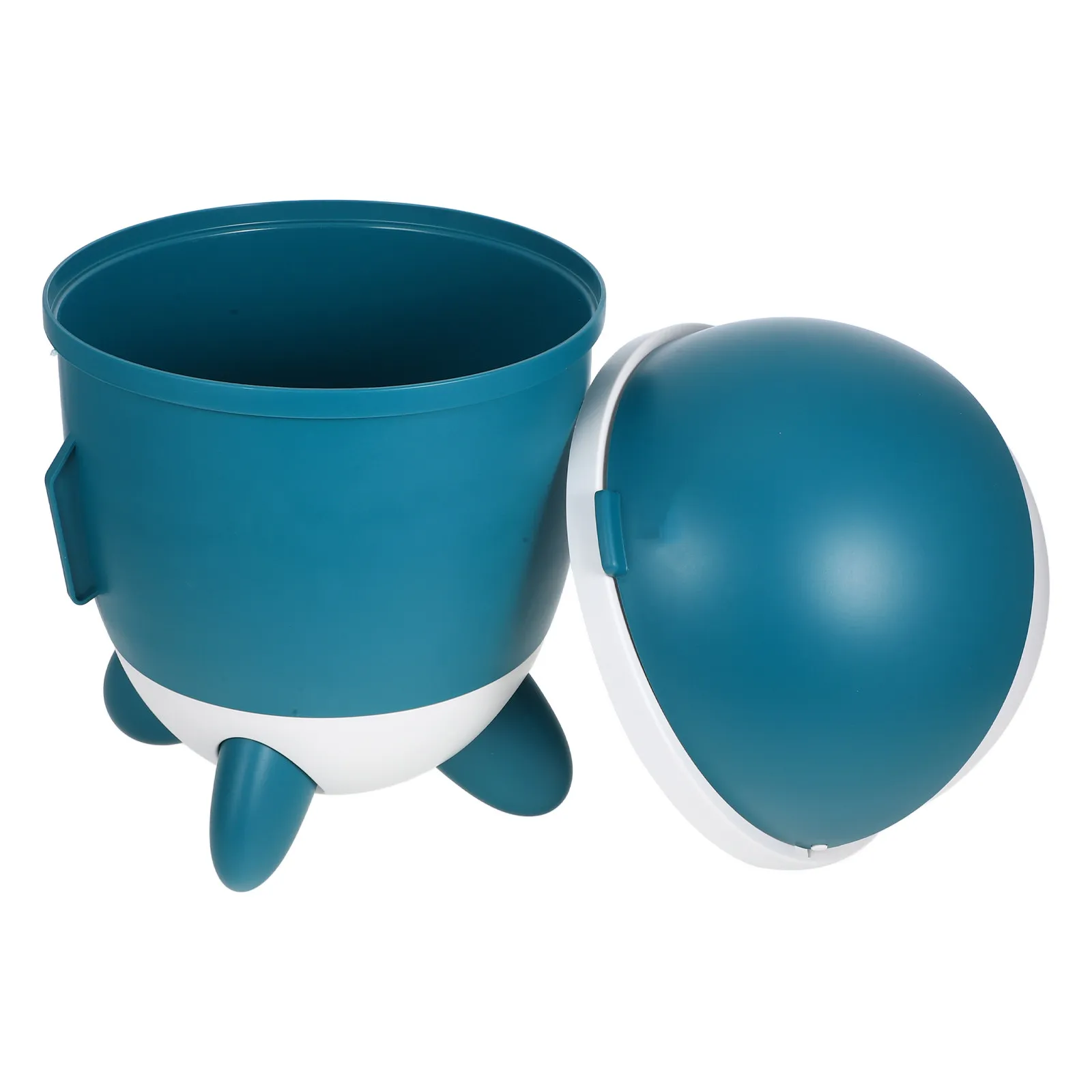 

Rocket Shaped Trash Can Plastic Large Lid Desktop Waste Basket Cute Rubbish Bin for Bedroom Office Kitchen Bathroom