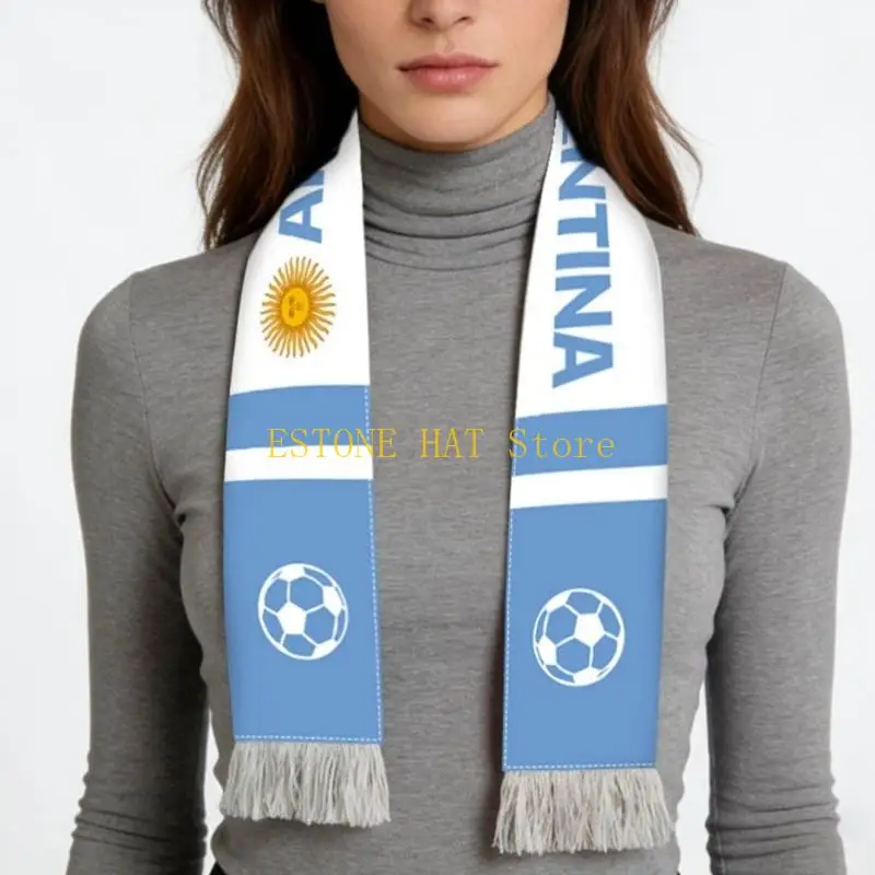 49MF 2026 Football Scarf Having Brilliant National Flags For Football Enthusiasts