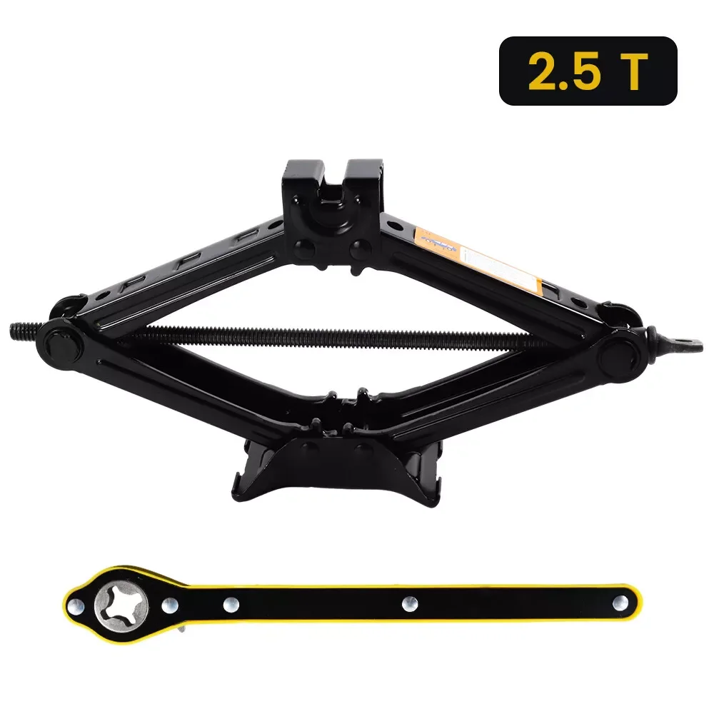2.5T 1.5T auto krikken 2 in 1 Handmatige Lift Jack Auto Reparatie Tool Lifting Tool met arbeidsbesparende Ratelsleutel Opvouwbare Jack voor Auto
