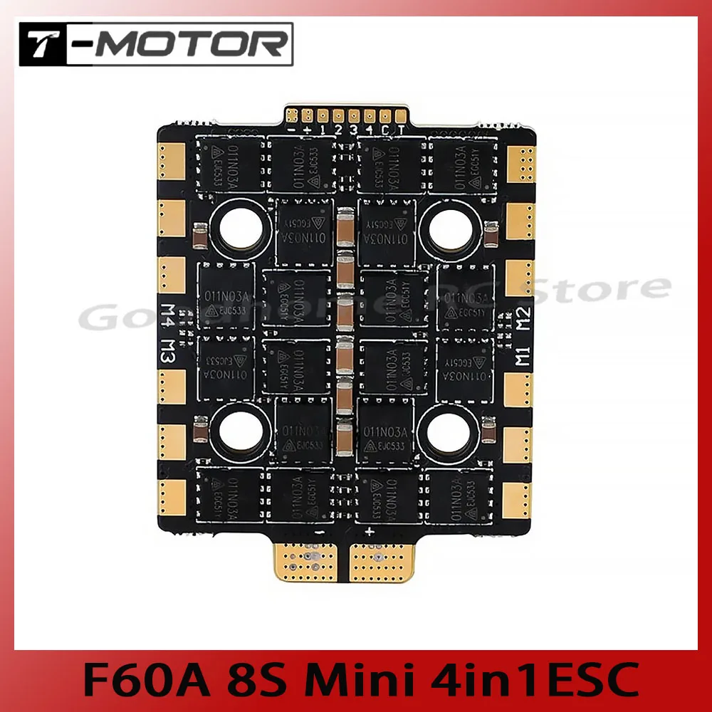 

T-MOTOR F60A mini 8S 4 в 1 20X20 Racing ESC для FPV