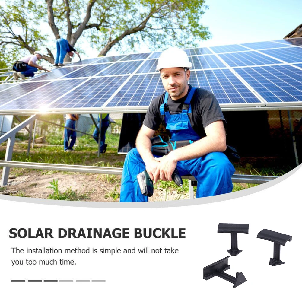 10Pcs Solar Panel Wasser Entwässerung Clips PV Module Reinigung Clips Für Wasser Ablauf Erhöhen Power Generation