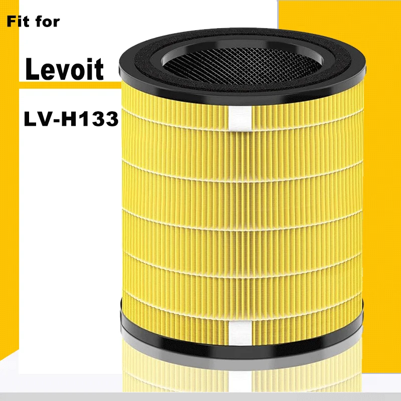 Replacement High-Efficiency Activated Carbon Filters Set for Levoit LV-H133 Air Purifier