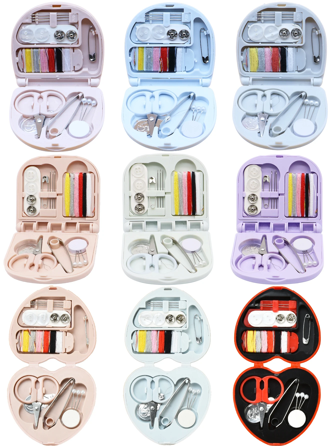 1 Set Multi-functional Portable Mini Sewing Kit, Home DIY Hand Sewing Repair Tools for Dorm Travel Outdoor Quick Mending