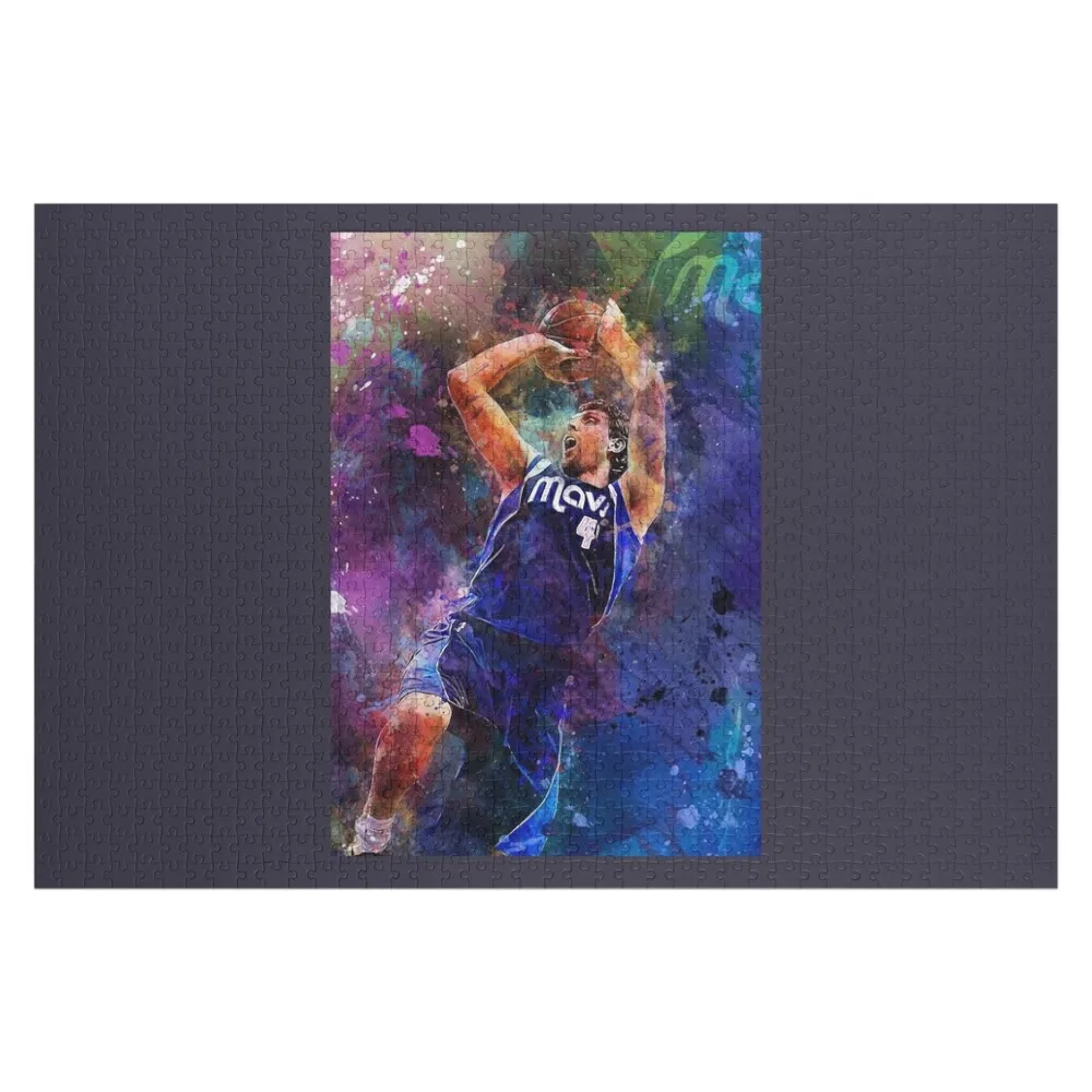 Funny Gifts For Sports Dirk Nowitzki Mavericks Mixed Jigsaw Puzzle Customs With Photo Wood Animals For Children Puzzle