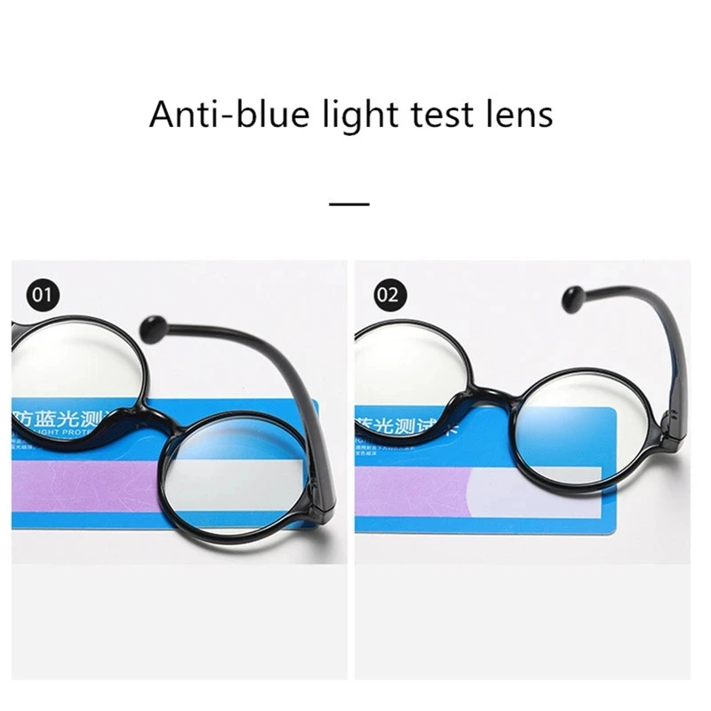 Round Anti Blue Light Reading Glasses Women Men Vintage Wood Grain Hyperopia Presbyopia Eyeglasses Diopter Eyewear +1.0 1.5 2.0