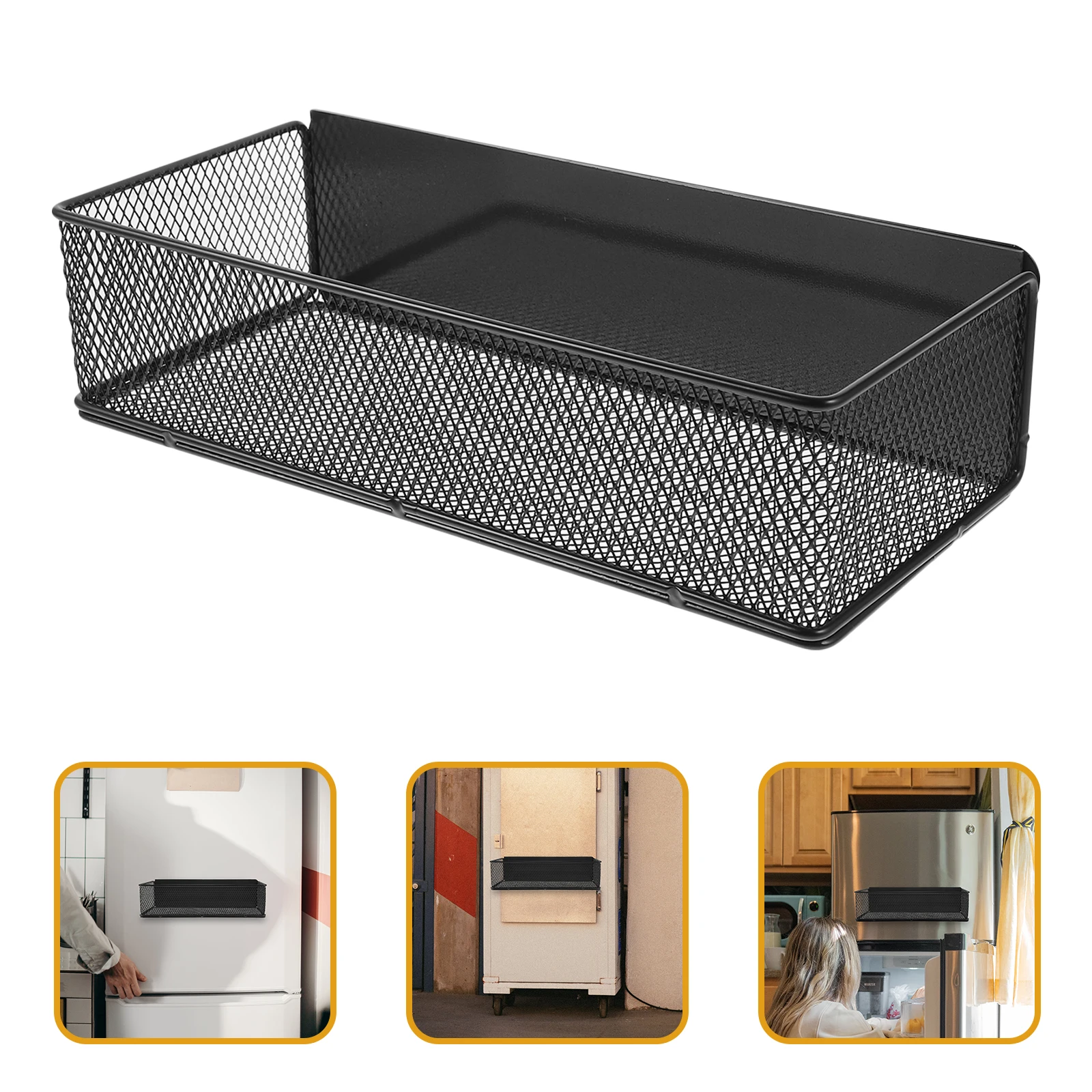 

Storage Shelves Magnetic Box Fridge Basket Spice Rack Organizer Holder Refrigerator Absorption Shelf Hanging