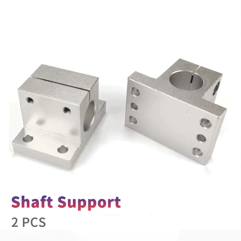 2PCS Aluminum Shaft Support Flanged Connector Clamps Struts Clamps Brackets for Device Stands Side Mounting Struts Clamps