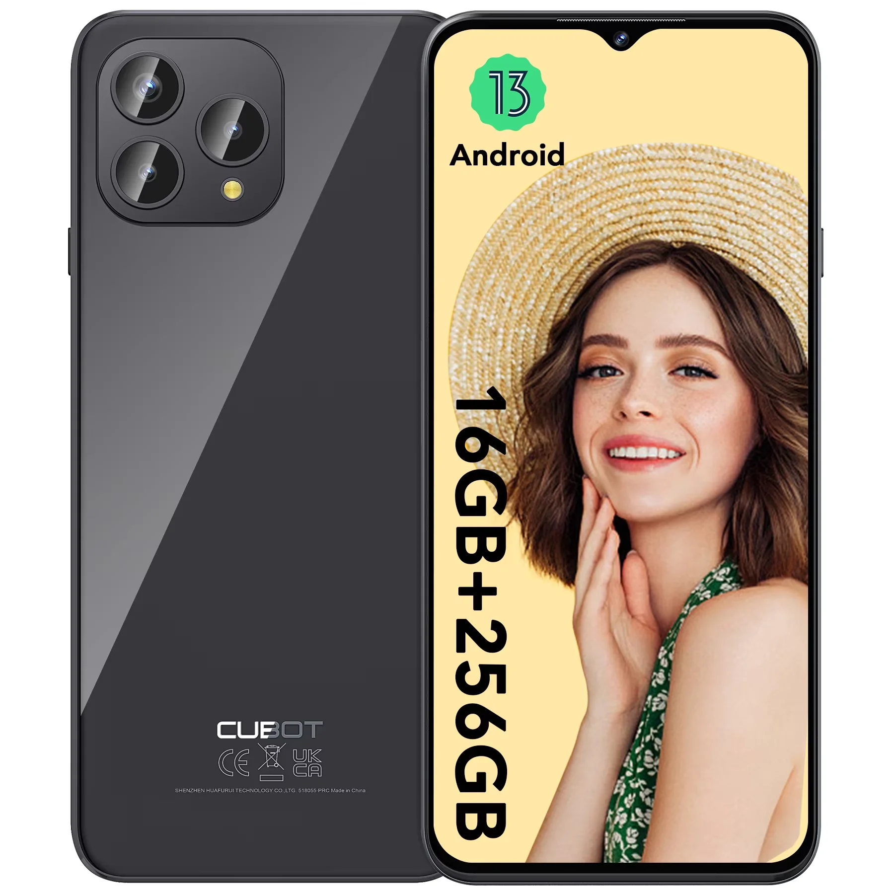 CUBOT P80 – 6,5-Zoll-FHD+-Smartphone, 8 GB und 256 GB, 48-MP-Dreifachkamera, 5200-mAh-Akku, Android 13, OctaCore-Prozessor