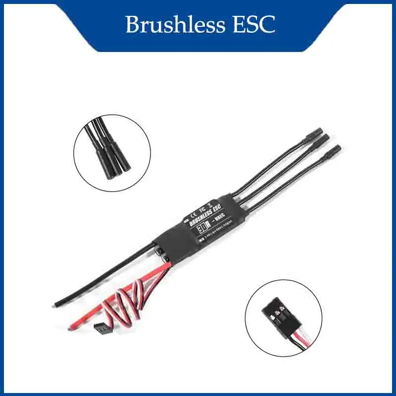 

20A 30A 40A 50A 60A 80A Brushless ESC with UBEC 2-6S for RC Airplanes Helicopter Accesorios RC Tools