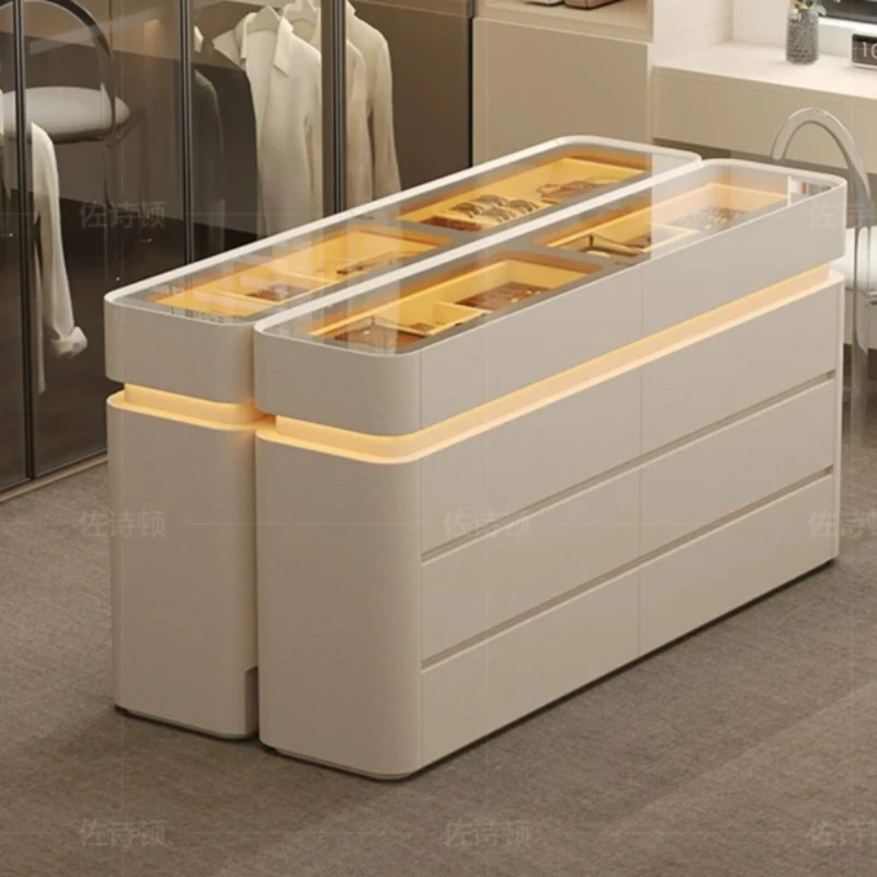 Luxury Glass Cabinets French Fluted Showcase Shelves Cabinets Modular Funky Muebles Para El Hogar Home Furniture Clearance