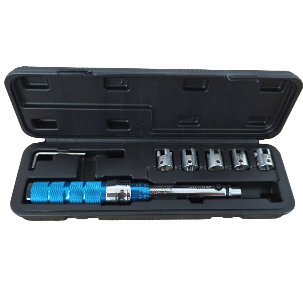 Precision Spoke Torque Wrench Set 2-10Nm - Motorcycle Wheel Truing Tool with Steel Construction