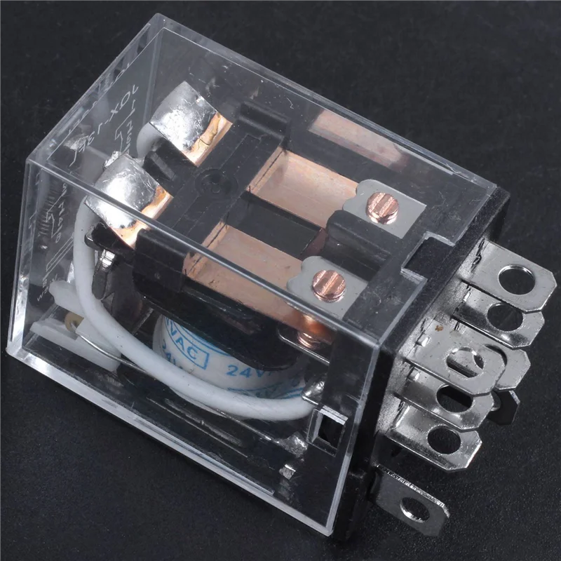 【USB-C Cable】10X JQX-13F LY2 AC 24V Coil 8-Pin DPDT Red LED Electromagnetic Relay