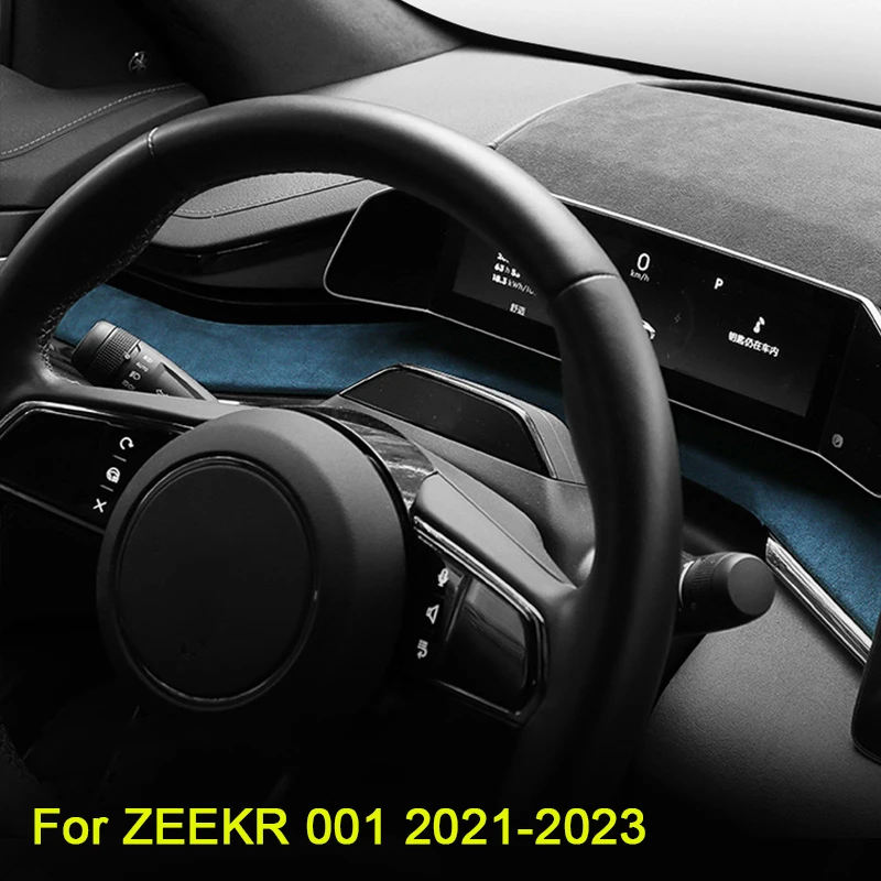 

For Zeekr 001 2024 2021-2023 Super Suede Car Left Right Instrument Panel Protective Panel Interior Decorative Strip Accessories