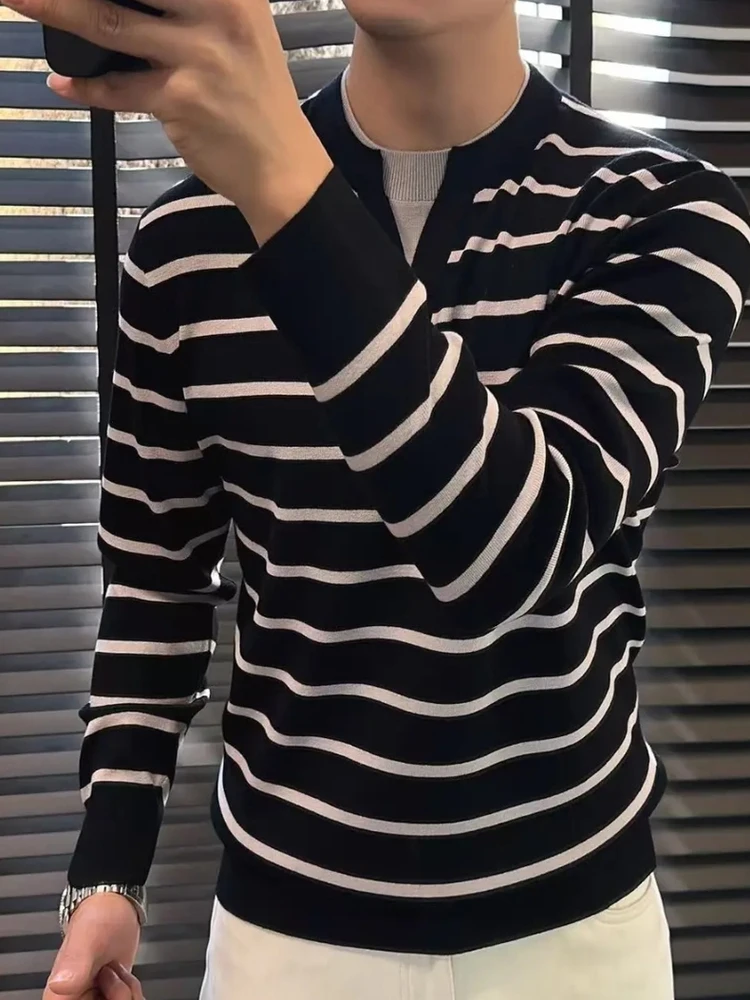 

Мужской вязаный длинный свитер Све, осень-зима, новинка Faion Busin, повседневный, универсальный, элитный, индивидуальный, крутой, стандартной посадки