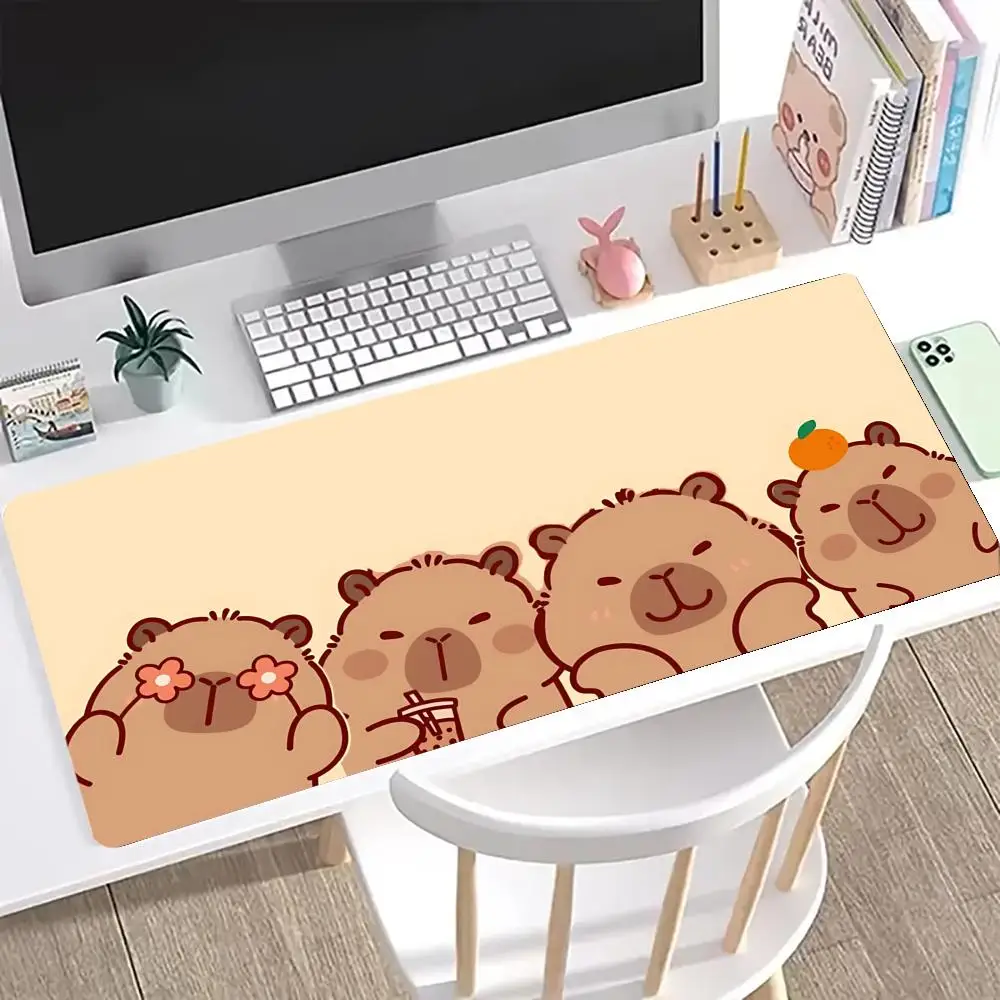 

CUTE капибара коврик для мыши коврик для клавиатуры настольный коврик студенческий кабинет геймер настольный коврик для мыши коврики для чашек против морщин нескользящий настольный коврик