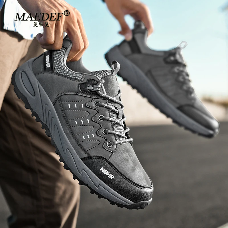 

MAEDEF Men's Shoes Outdoor Trekking Tourism Shoes for Men Wear-resistant Walking Hunting Tactical Sneakers Man Mountain Boots