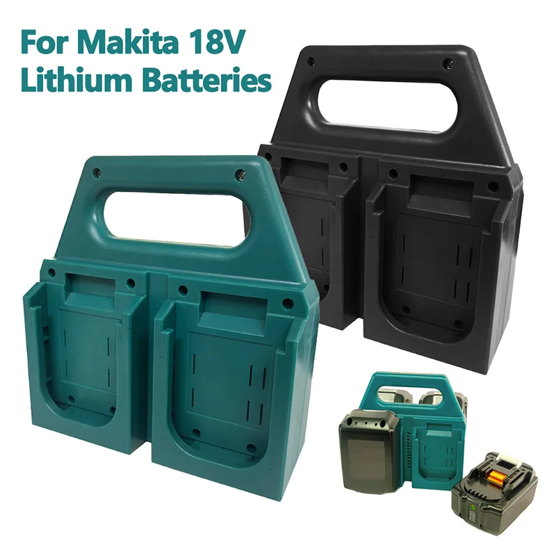 Battery Storage Rack Holder for Makita 18V Tools Organizer for BL1830 Series & Compatible Packs Wall Mount & Toolbox