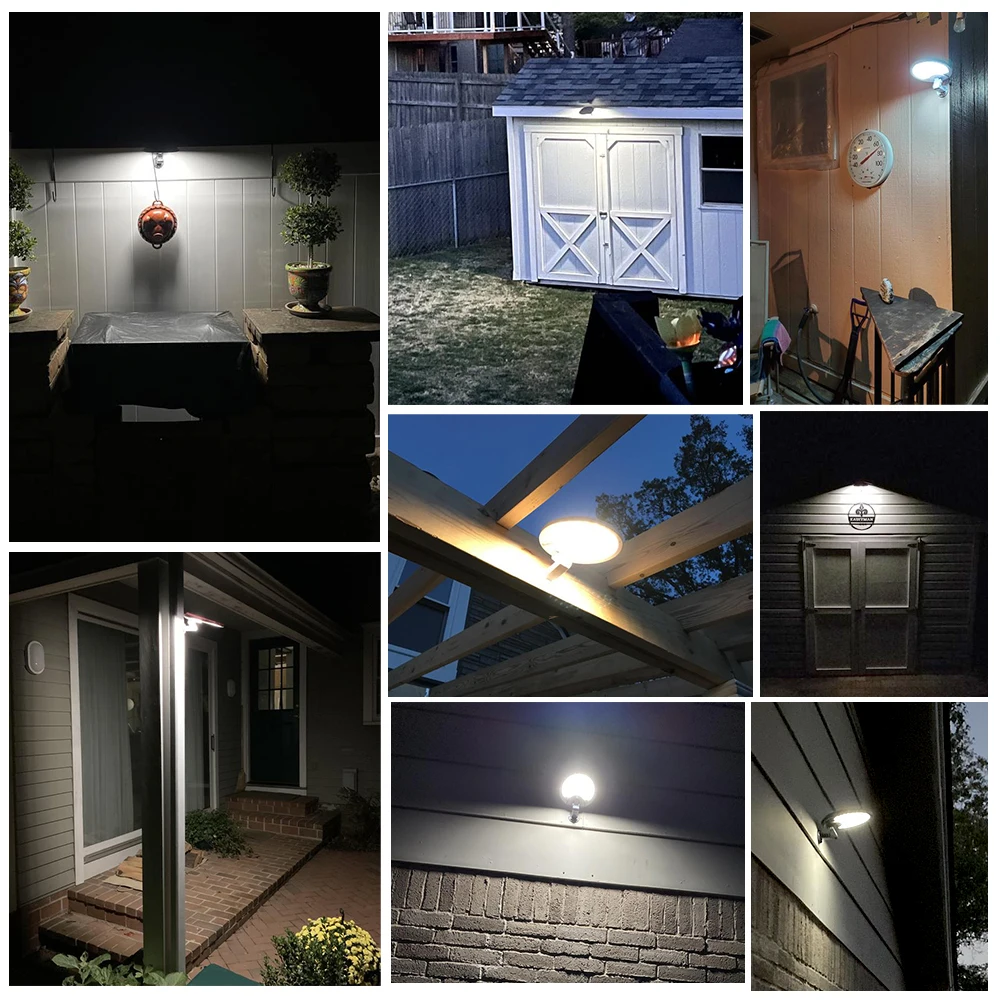 ACMESHINE 56LED Waterproof IP65 Solar 80° Rotatable Wall Light Waterproof Motion Sensor Lamp Outdoor Lighting Path Street Light