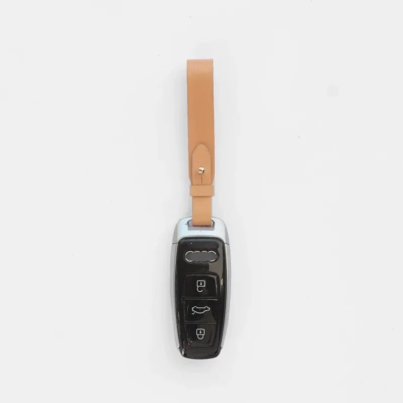 for Audi A8 A6 A7 A3 Q7 Q5 Leather Handmade Keychain Chain Multi Color Optional