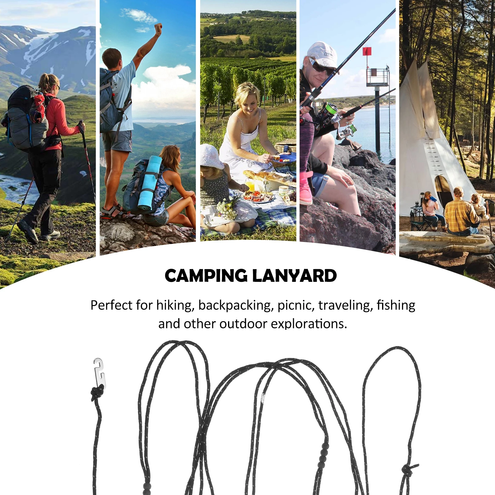 

Lightweight Portable Nylon Travel Clothesline Outdoor Drying Rope With Non-Slip Beads Foldable Clothes Lines For Home Hotel