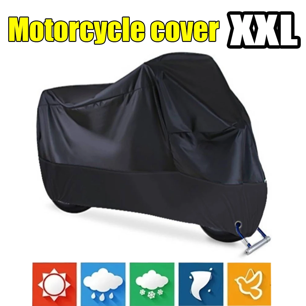 

1 Pcs Electric Vehicle Motorcycle Cover Universal Outdoor Waterproof Dustproof All Seasons Weather Protection For Bike Scooter