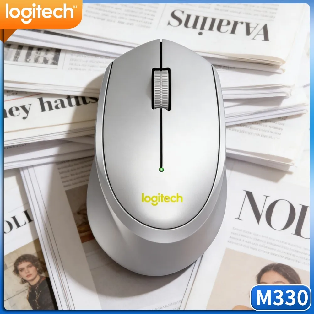 Logitech M330 Silent Wireless Mouse Stable 2.4G Signal Reduce Cursor Jump Disconnection For Daily Computer Work